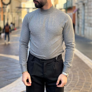 Pullover lupetto grigio - FLAG STORE